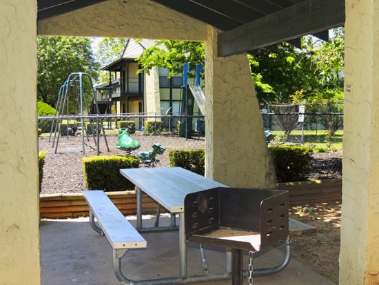 Alexis Park barbecue area