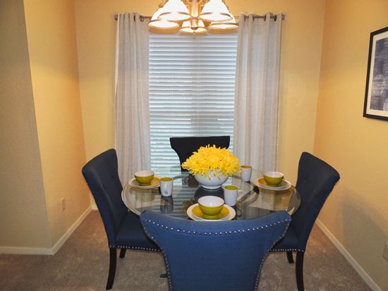 Aspen model apartment - dining