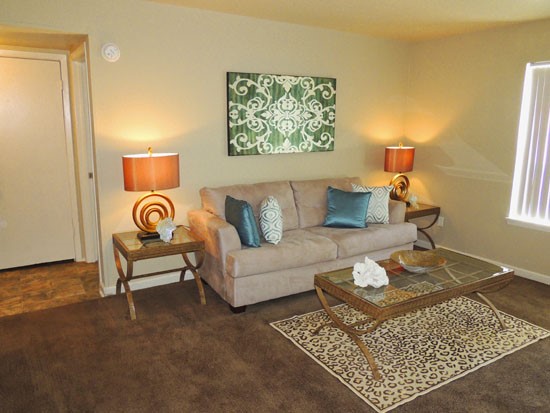 Ashton Pines model living room