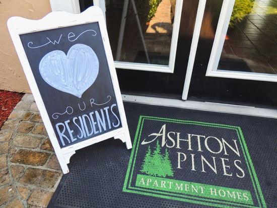 Ashton Pines welcome home