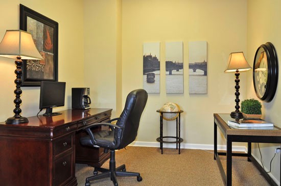 Champion Lake Clubhouse Work Room with Computer and Quiet Place