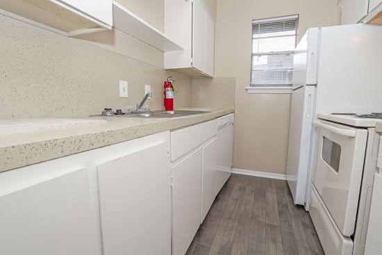 Creole Shreveport Apartment Kitchen Stainless steel sinks