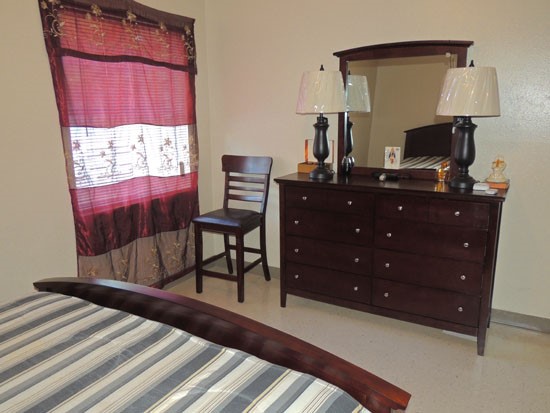 La Tierra model of big open master bedroom