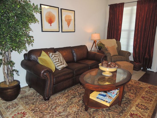 Springridge model of open living with lots of space and big window