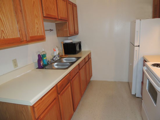Villa Marquis interior of apartments model kitchen with lots of storage space