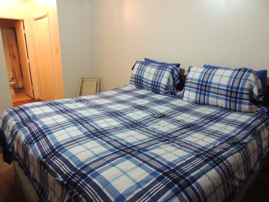 Villa Marquis Apartments big model bedroom with closet and private bathroom