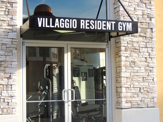 Villaggio front Fitness Center