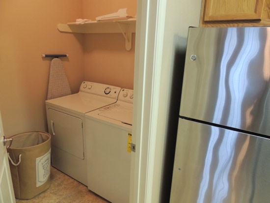 Villaggio Apartments Model Laundry room